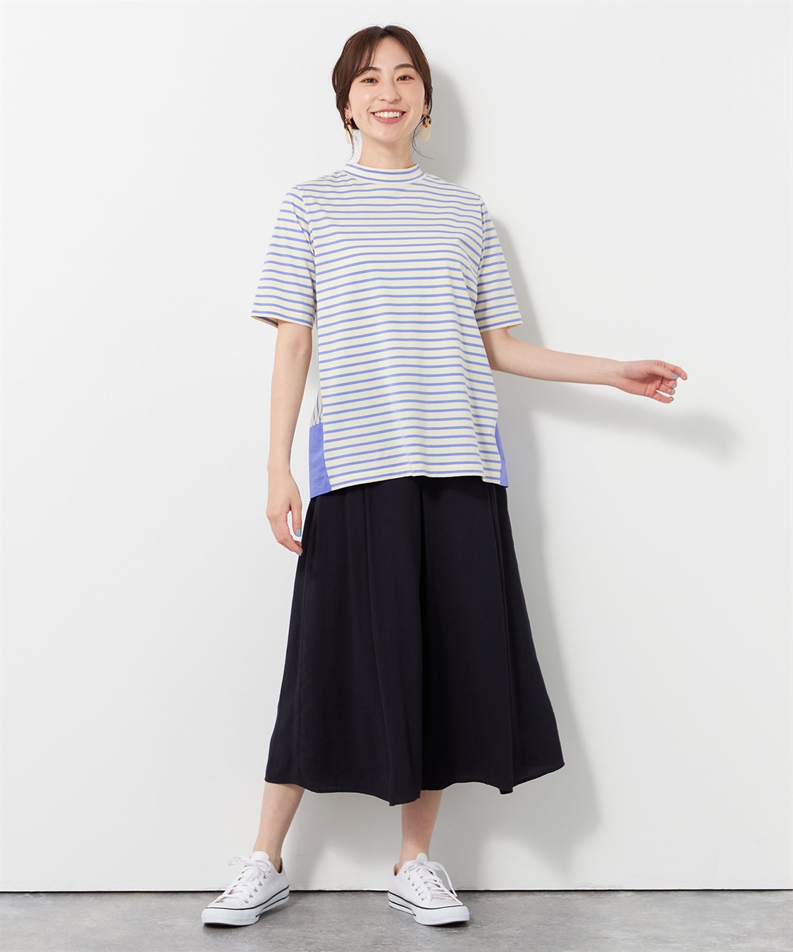 DECOY 【接触冷感】【UV対策】ひやさらボーダーTシャツ_sub_7