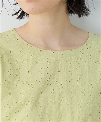 DECOY 【ひやさらコットン】【UVカット】刺しゅう切替Tシャツ_subthumb_6