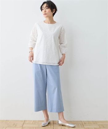 DECOY 【ひやさらコットン】【UVカット】刺しゅう切替Tシャツ_subthumb_15