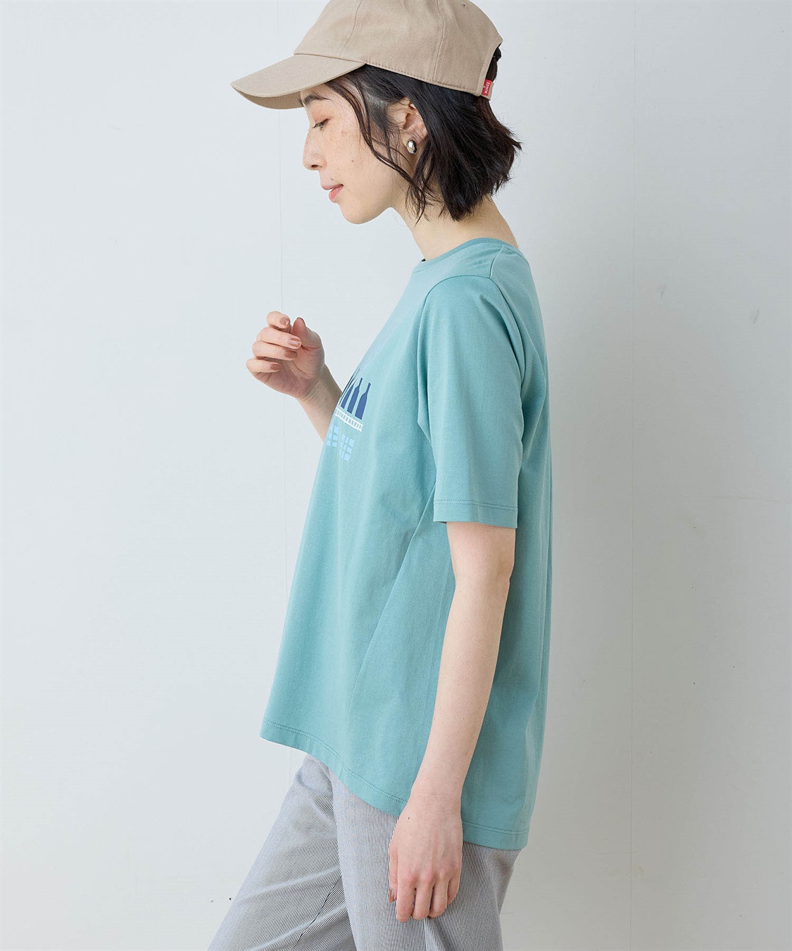 DECOY 【ひやさら】【UVカット】【友桝飲料コラボ】ロゴプリントTシャツ_sub_2