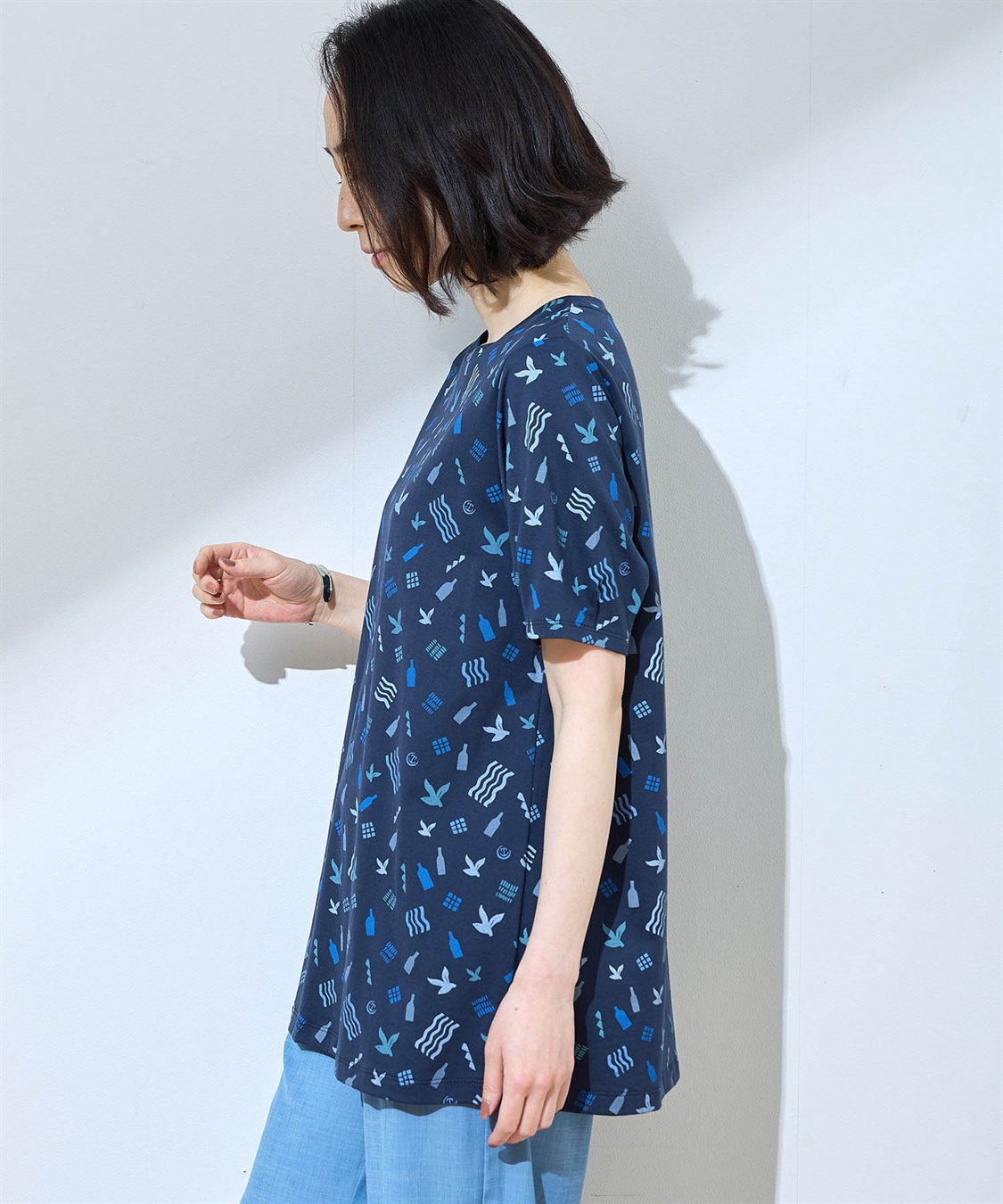 DECOY 【ひやさら】【UVカット】【友桝飲料コラボ】プリントチュニックTシャツ_sub_2