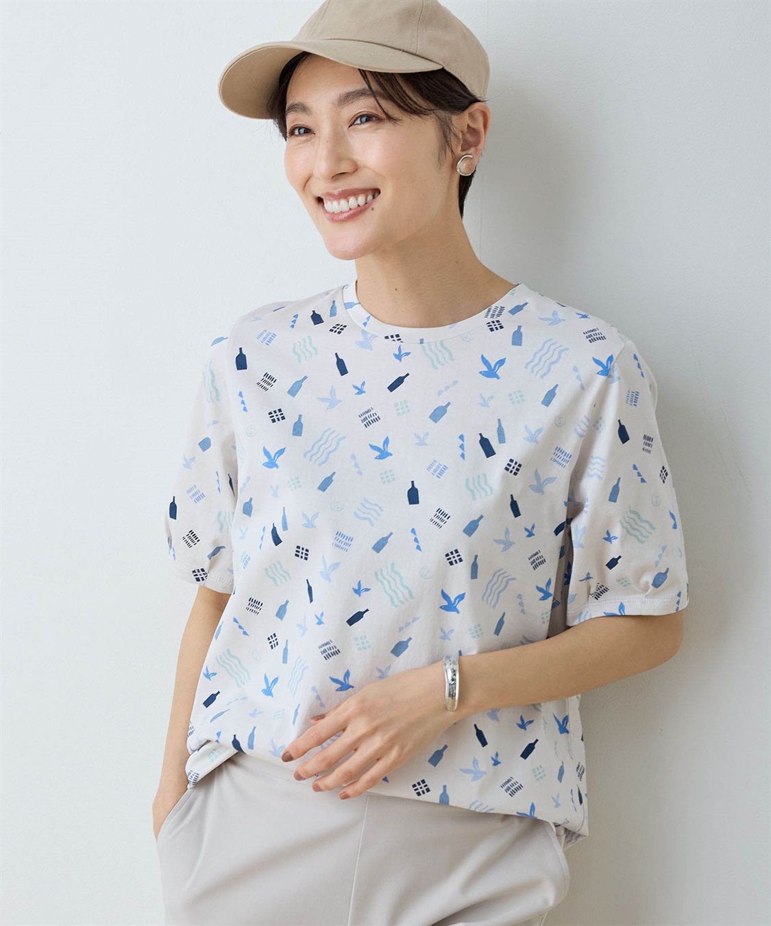 DECOY 【ひやさら】【UVカット】【友桝飲料コラボ】プリントチュニックTシャツ_sub_7