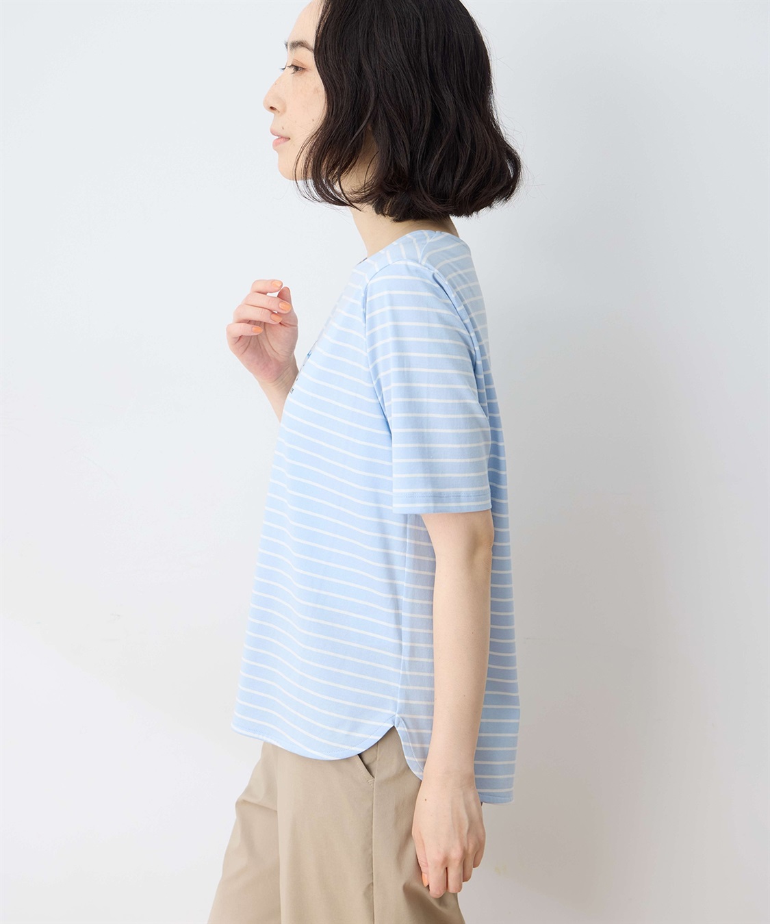 DECOY 【ひやさら】【UVカット】chiyoコイ君ボーダーTシャツ_sub_10