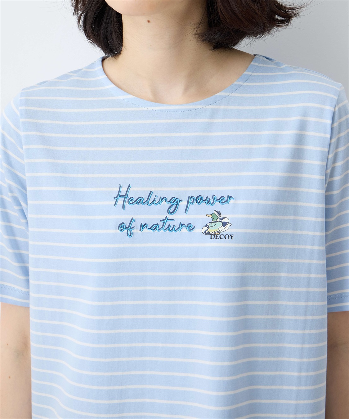 DECOY 【ひやさら】【UVカット】chiyoコイ君ボーダーTシャツ_sub_12