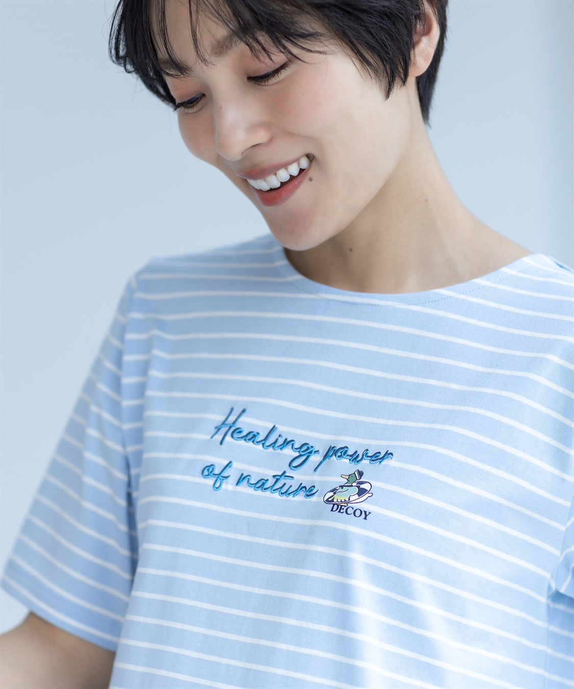 DECOY 【ひやさら】【UVカット】chiyoコイ君ボーダーTシャツ_sub_16