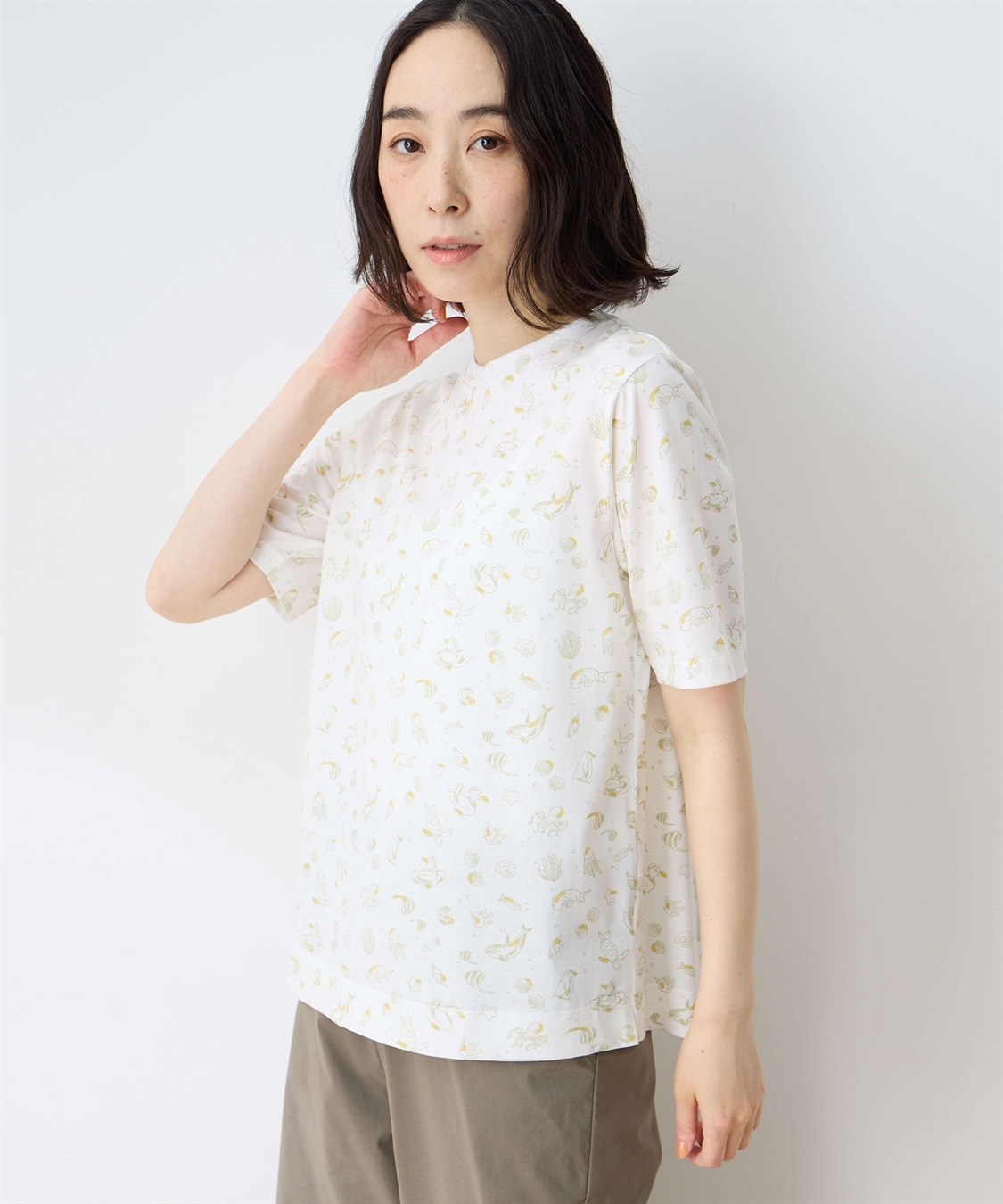 DECOY 【ひやさら】【UVカット】chiyoコイ君総プリントTシャツ_sub_2