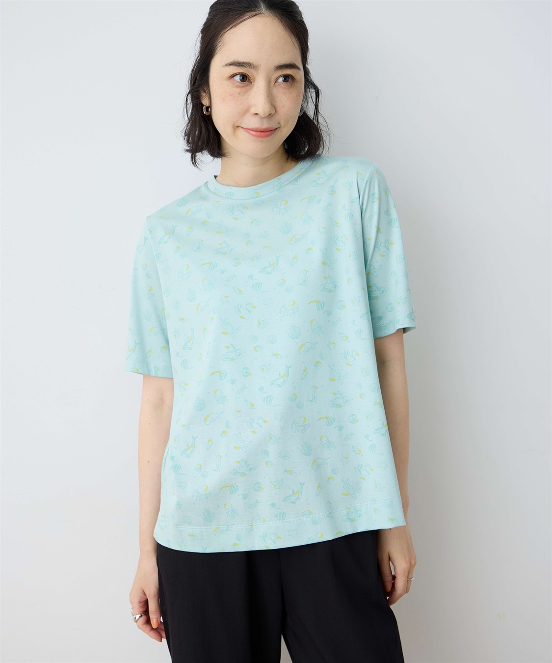 DECOY 【ひやさら】【UVカット】chiyoコイ君総プリントTシャツ_sub_3