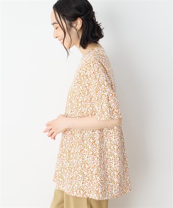 DECOY 【冷感】【UVカット】ひやさらコットンプレミアム袖ギャザーチュニックTシャツ_subthumb_14