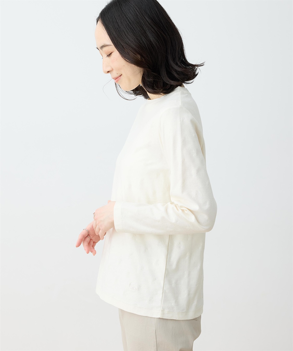 DECOY 【chiyoさんコラボ】ロンドンマーチコイくんジャガードTシャツ【オーガニックコットンブレンド】_sub_1