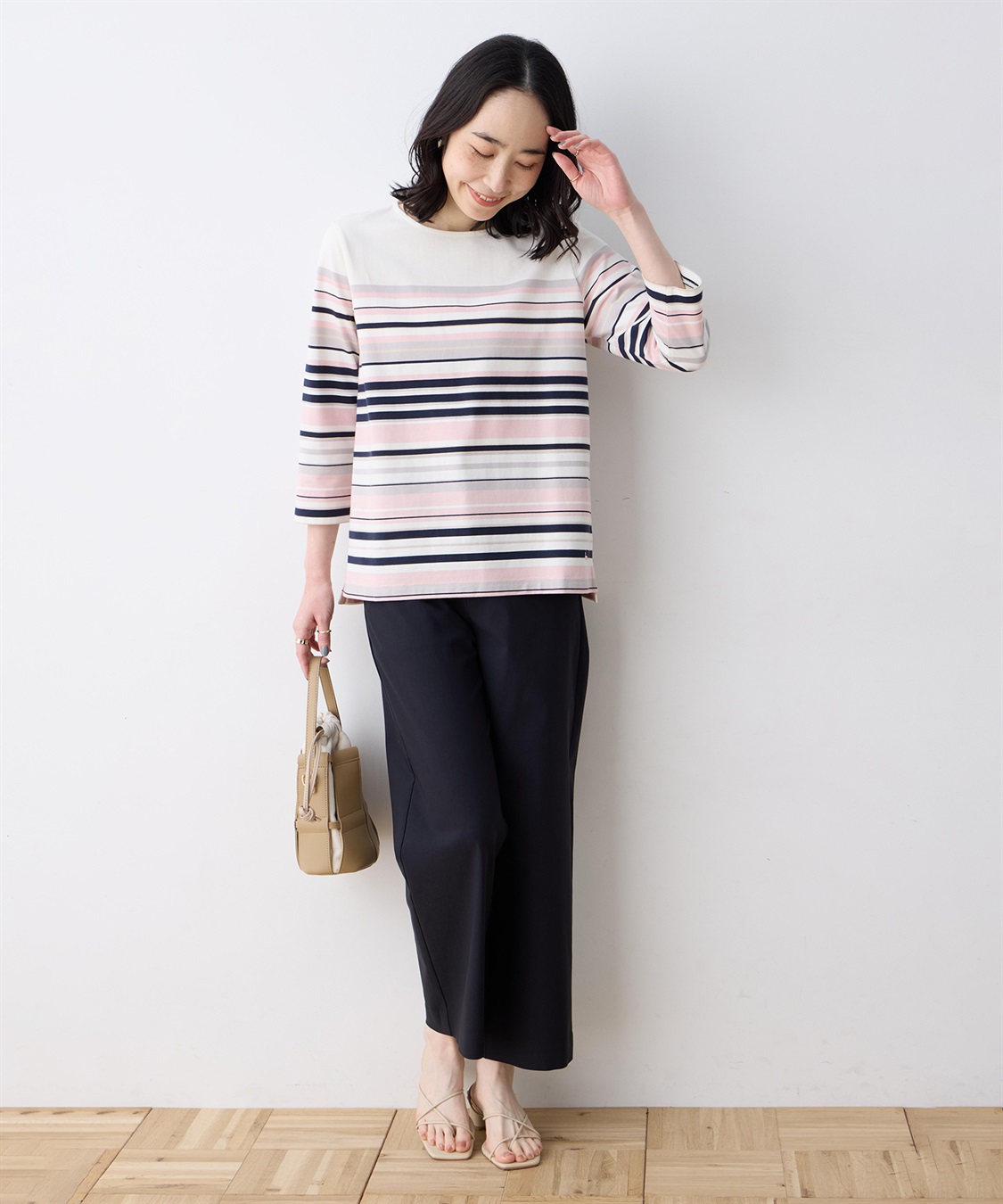 DECOY パネルボーダーＴシャツ【オーガニックコットンブレンド】_sub_10