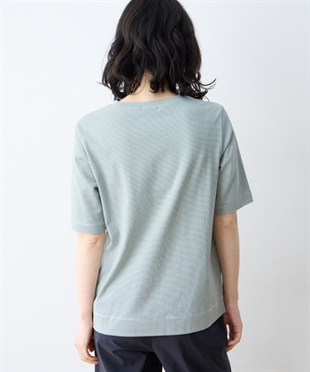 DECOY ミジンボーダー5分袖Tシャツ【オーガニックコットンブレンド】_subthumb_3