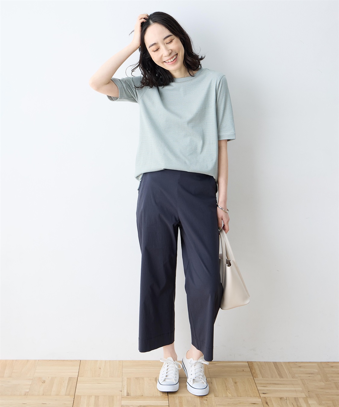 DECOY ミジンボーダー5分袖Tシャツ【オーガニックコットンブレンド】_sub_11