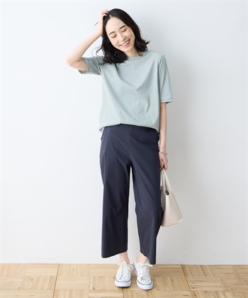 DECOY ミジンボーダー5分袖Tシャツ【オーガニックコットンブレンド】_subthumb_11