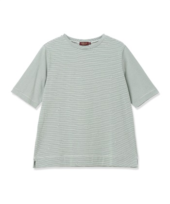 DECOY ミジンボーダー5分袖Tシャツ【オーガニックコットンブレンド】_subthumb_15