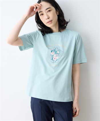 DECOY 【ひやさらコットン】フラワープリントTシャツ【綿100％・接触冷感・UVカット】_subthumb_6