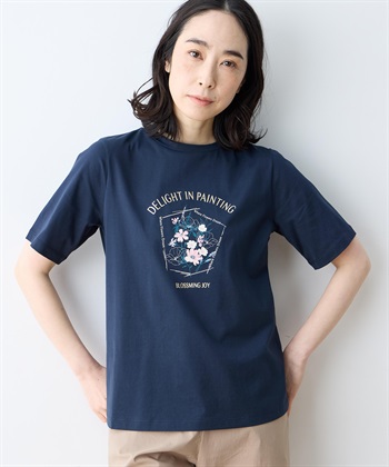 DECOY 【ひやさらコットン】フラワープリントTシャツ【綿100％・接触冷感・UVカット】_subthumb_8