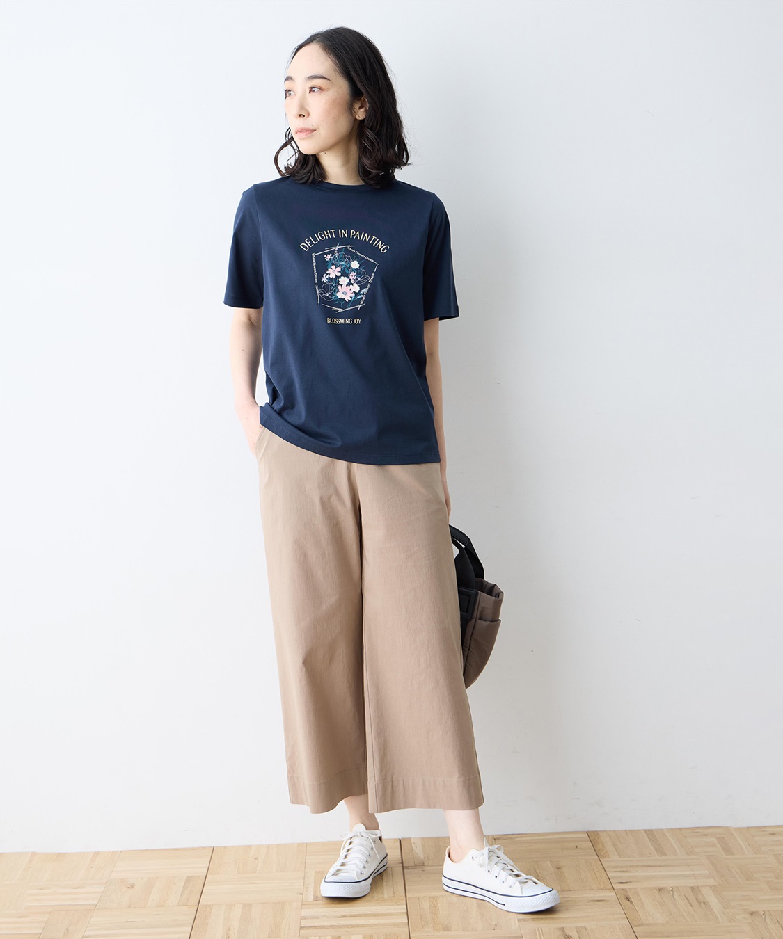 DECOY 【ひやさらコットン】フラワープリントTシャツ【綿100％・接触冷感・UVカット】_sub_10