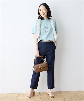 DECOY 【ひやさらコットン】フラワープリントTシャツ【綿100％・接触冷感・UVカット】_subthumb_11