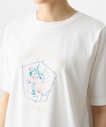DECOY 【ひやさらコットン】フラワープリントTシャツ【綿100％・接触冷感・UVカット】_subthumb_15