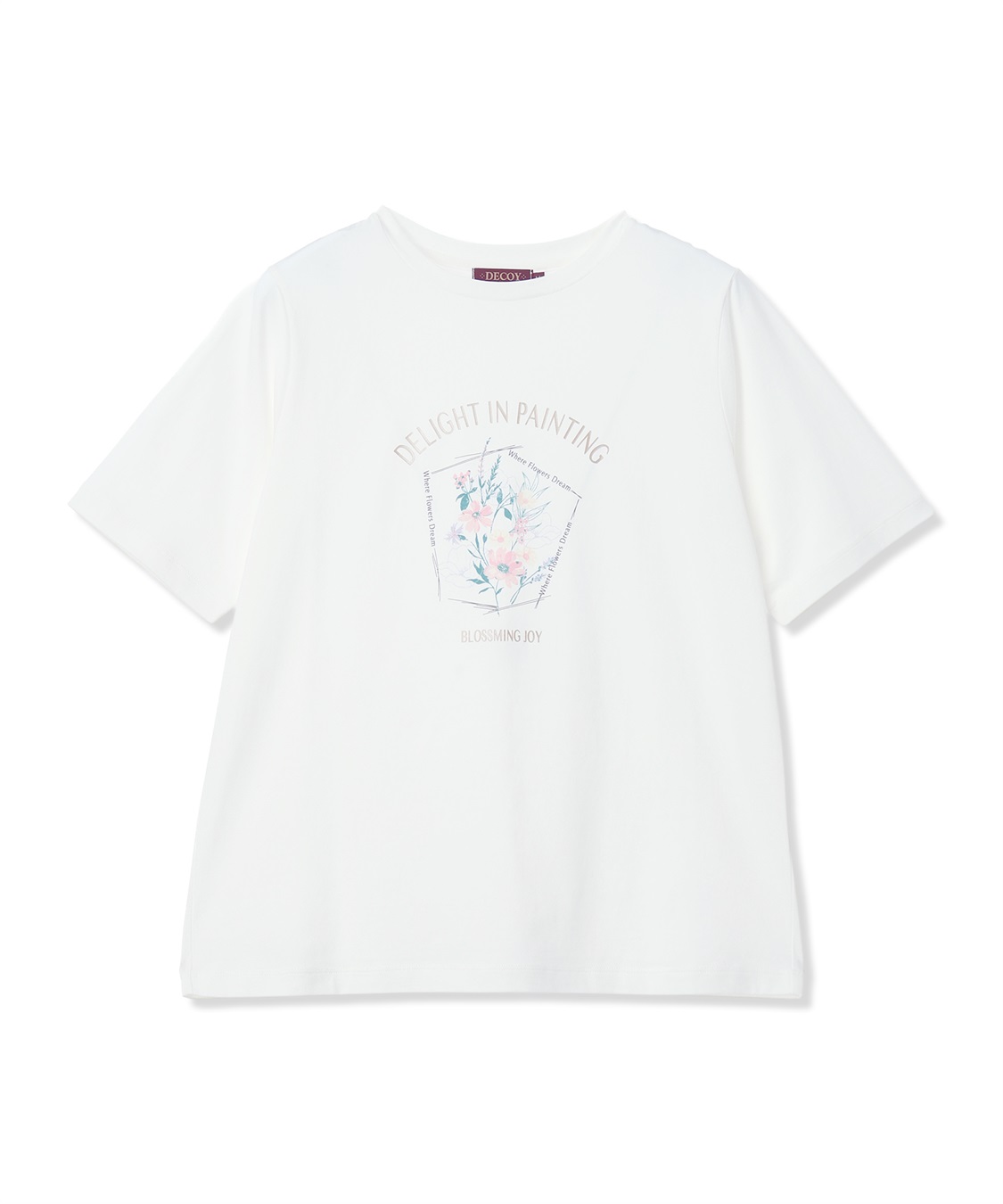 DECOY 【ひやさらコットン】フラワープリントTシャツ【綿100％・接触冷感・UVカット】_sub_19