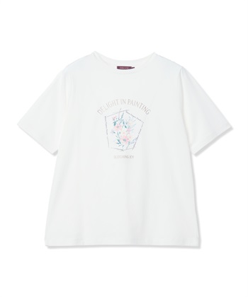 DECOY 【ひやさらコットン】フラワープリントTシャツ【綿100％・接触冷感・UVカット】_subthumb_19