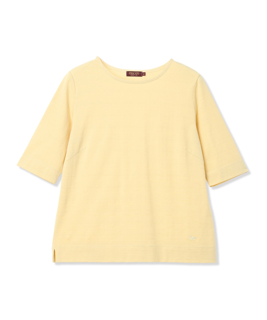 DECOY 【ひやさらコットン】ジャガード6分袖Tシャツ【綿100％・接触冷感・UVカット】_sub_19