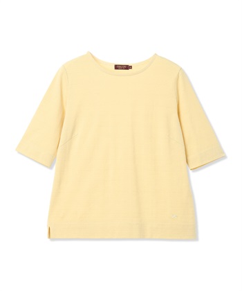 DECOY 【ひやさらコットン】ジャガード6分袖Tシャツ【綿100％・接触冷感・UVカット】_subthumb_19