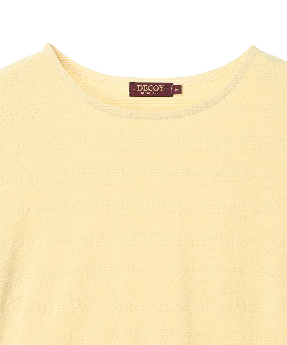 DECOY 【ひやさらコットン】ジャガード6分袖Tシャツ【綿100％・接触冷感・UVカット】_sub_21