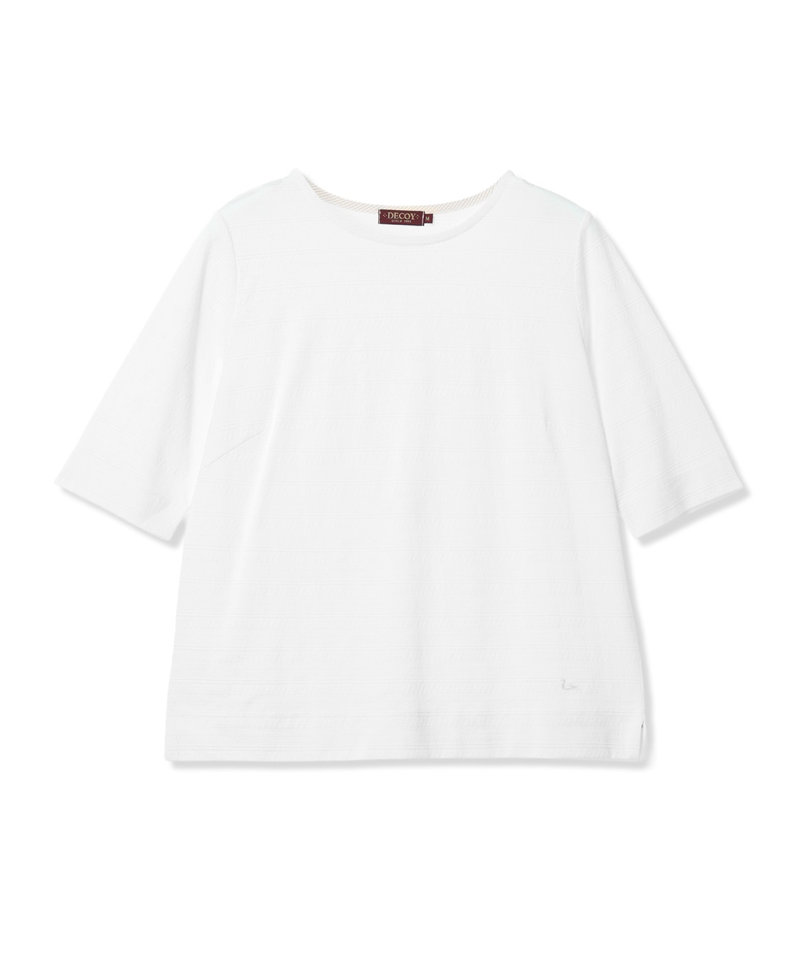 DECOY 【ひやさらコットン】ジャガード6分袖Tシャツ【綿100％・接触冷感・UVカット】_sub_28