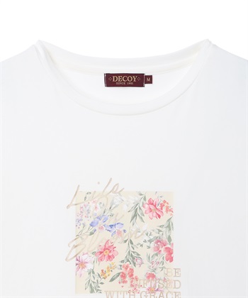 DECOY 【ひやさらコットン】フラワープリントTシャツ【綿100％・接触冷感・UVカット】_subthumb_20