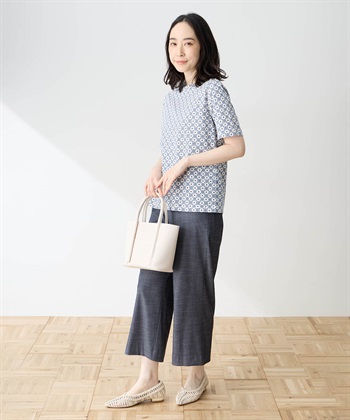 DECOY 【ひやさらコットン】小紋柄プリントTシャツ【綿100％・接触冷感・UVカット】_subthumb_10