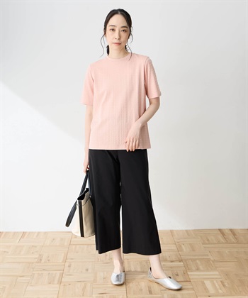 DECOY 【ひやさらコットン】ジャガードチュニックTシャツ【綿100％・接触冷感・UVカット】_subthumb_8