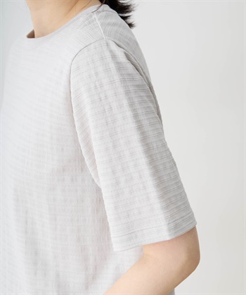 DECOY 【ひやさらコットン】ジャガードチュニックTシャツ【綿100％・接触冷感・UVカット】_subthumb_12