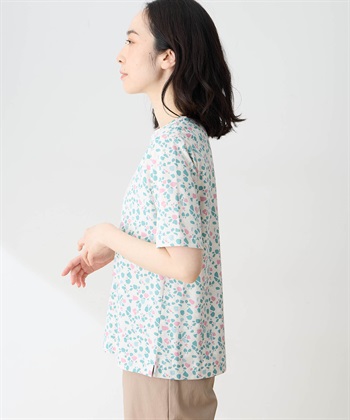 DECOY 【ひやさらコットン in Blooomコラボ】総柄プリントTシャツ【綿100％・接触冷感・UVカット】_subthumb_3