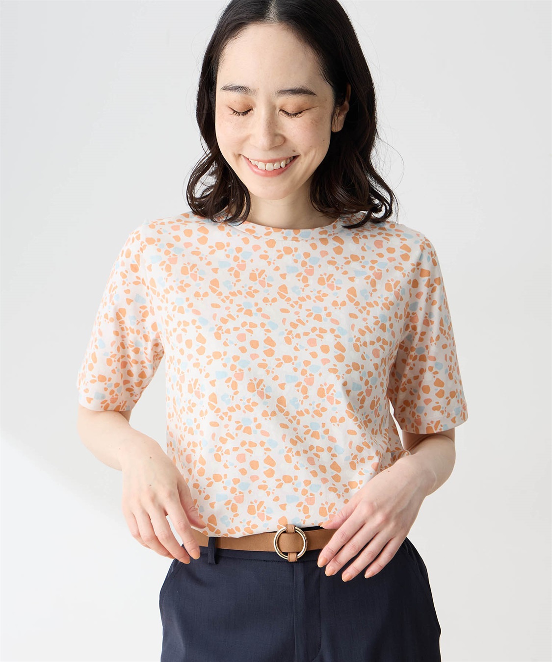 DECOY 【ひやさらコットン in Blooomコラボ】総柄プリントTシャツ【綿100％・接触冷感・UVカット】_sub_5