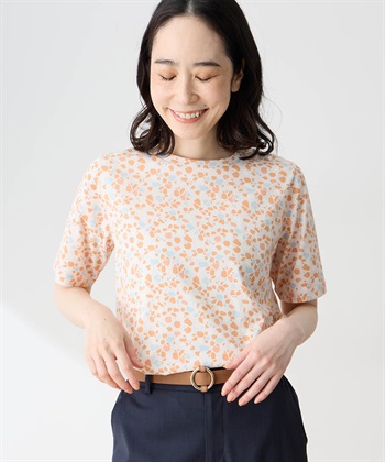 DECOY 【ひやさらコットン in Blooomコラボ】総柄プリントTシャツ【綿100％・接触冷感・UVカット】_subthumb_5