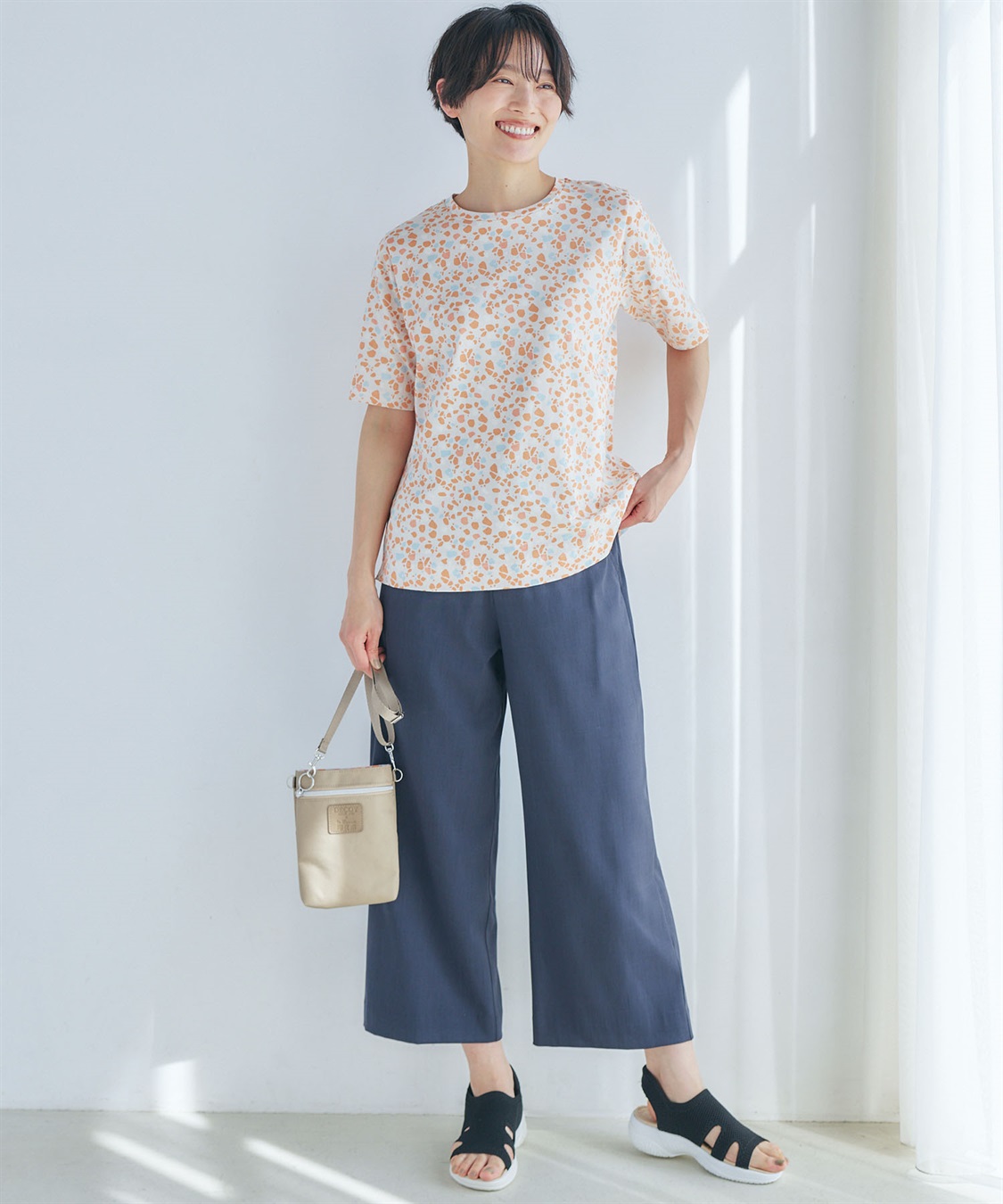 DECOY 【ひやさらコットン in Blooomコラボ】総柄プリントTシャツ【綿100％・接触冷感・UVカット】_sub_6