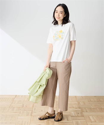 DECOY 【ひやさらコットン in Blooomコラボ】フラワーロゴプリントTシャツ【綿100％・接触冷感・UVカット】_subthumb_10
