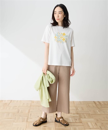DECOY 【ひやさらコットン in Blooomコラボ】フラワーロゴプリントTシャツ【綿100％・接触冷感・UVカット】_subthumb_11