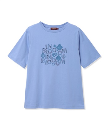 DECOY 【ひやさらコットン in Blooomコラボ】フラワーロゴプリントTシャツ【綿100％・接触冷感・UVカット】_subthumb_12