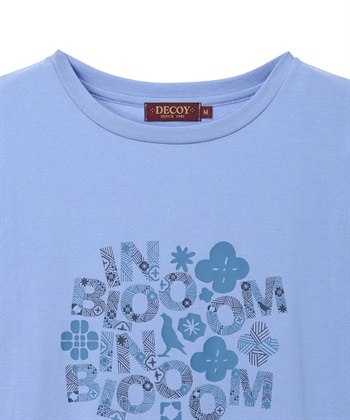 DECOY 【ひやさらコットン in Blooomコラボ】フラワーロゴプリントTシャツ【綿100％・接触冷感・UVカット】_subthumb_14