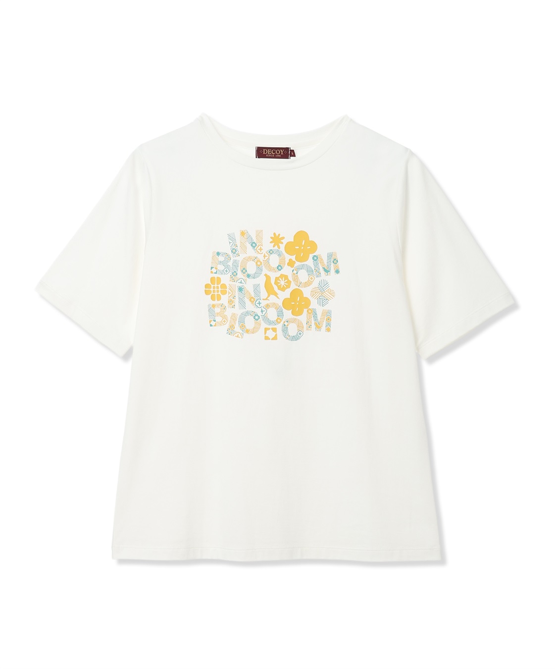 DECOY 【ひやさらコットン in Blooomコラボ】フラワーロゴプリントTシャツ【綿100％・接触冷感・UVカット】_sub_21