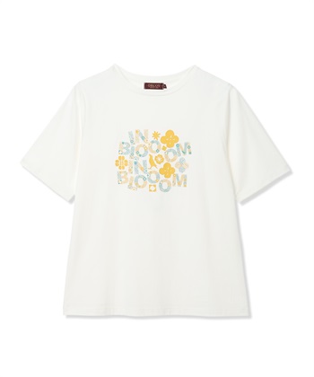 DECOY 【ひやさらコットン in Blooomコラボ】フラワーロゴプリントTシャツ【綿100％・接触冷感・UVカット】_subthumb_21