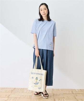 DECOY 【ひやさらコットン トムさんコラボ】コイくんプリントボーダーTシャツ【綿100％・接触冷感・UVカット】_subthumb_7
