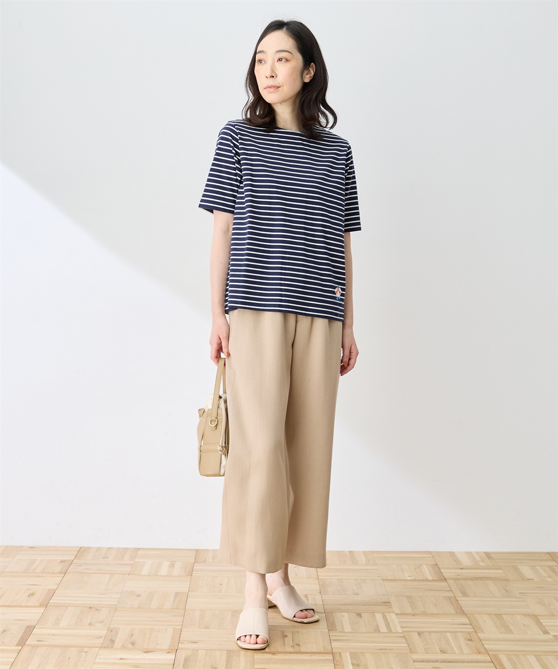 DECOY 【ひやさらコットン トムさんコラボ】コイくんプリントボーダーTシャツ【綿100％・接触冷感・UVカット】_sub_9