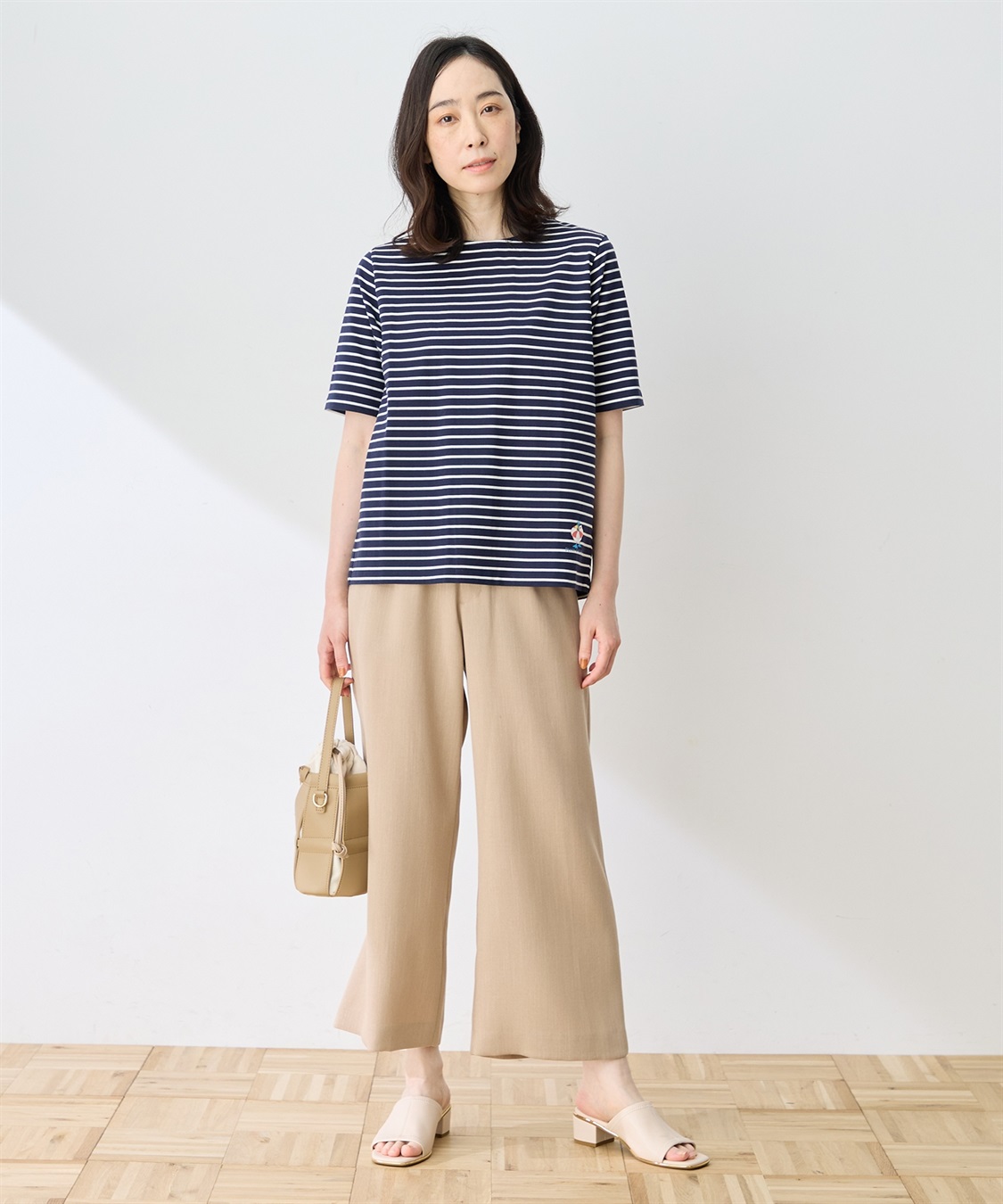 DECOY 【ひやさらコットン トムさんコラボ】コイくんプリントボーダーTシャツ【綿100％・接触冷感・UVカット】_sub_10