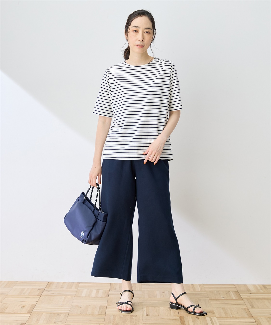 DECOY 【ひやさらコットン トムさんコラボ】コイくんプリントボーダーTシャツ【綿100％・接触冷感・UVカット】_sub_12