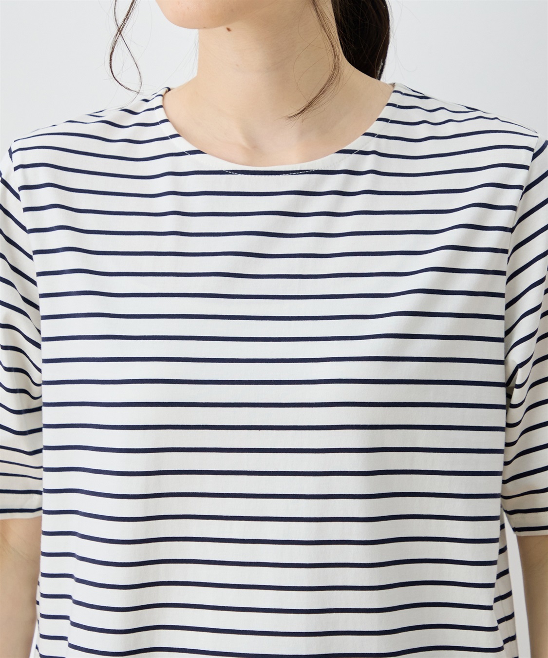 DECOY 【ひやさらコットン トムさんコラボ】コイくんプリントボーダーTシャツ【綿100％・接触冷感・UVカット】_sub_13
