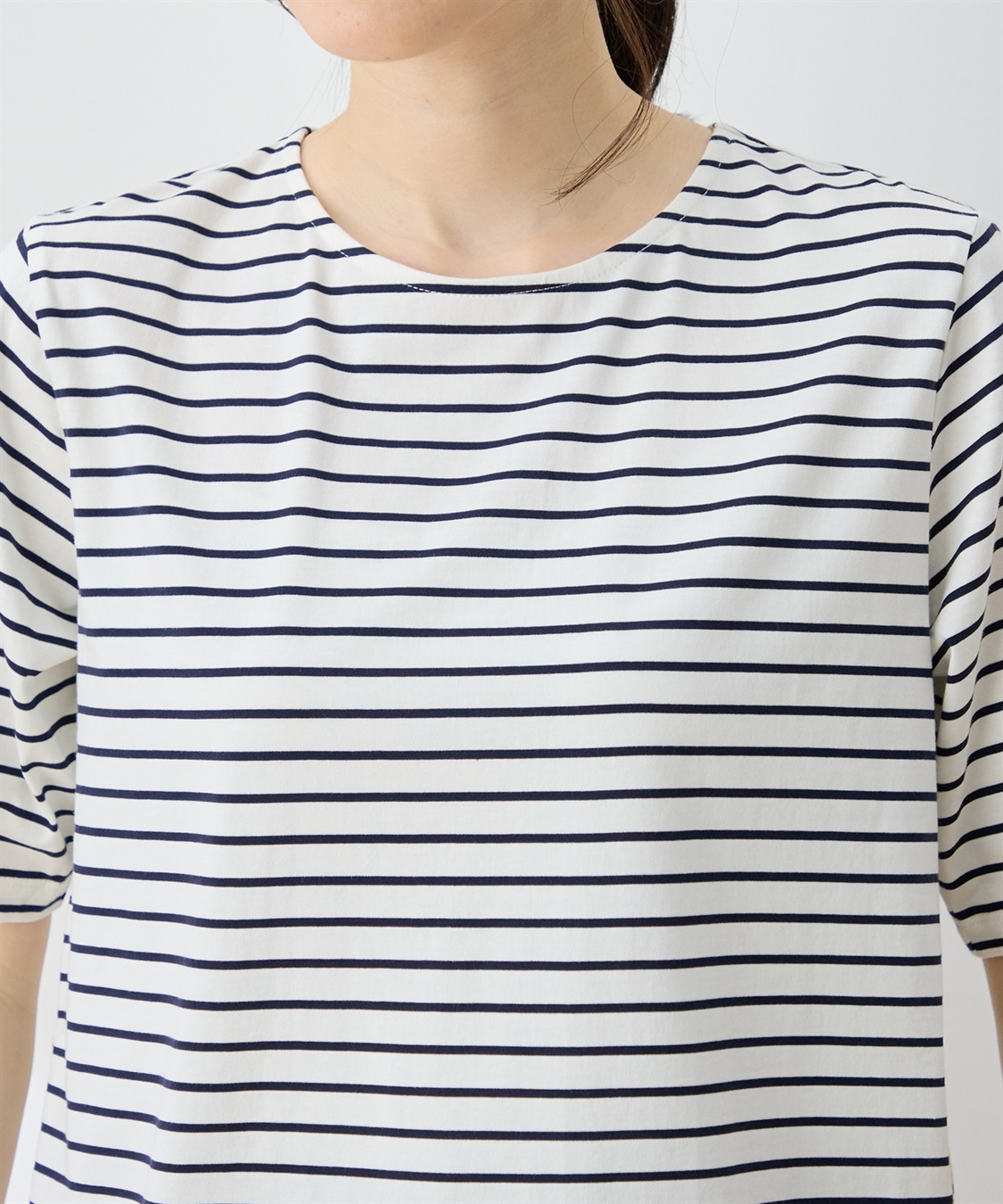 DECOY 【ひやさらコットン トムさんコラボ】コイくんプリントボーダーTシャツ【綿100％・接触冷感・UVカット】_sub_14
