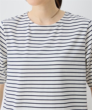 DECOY 【ひやさらコットン トムさんコラボ】コイくんプリントボーダーTシャツ【綿100％・接触冷感・UVカット】_subthumb_14